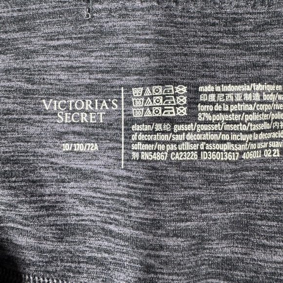 Victoria’s Secret Heather Purple Grey Athletic Leggings Size 10 - Picture 14 of 15